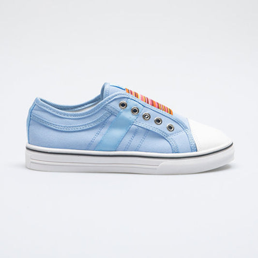 Baskets Toile Élastique – Bout Rond & Confort Coloré