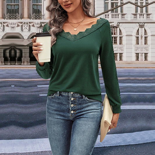 Top Femme Dentelle Élégante Chic