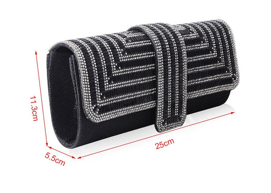 Pochette Soirée – Chic avec Chaîne Argentée