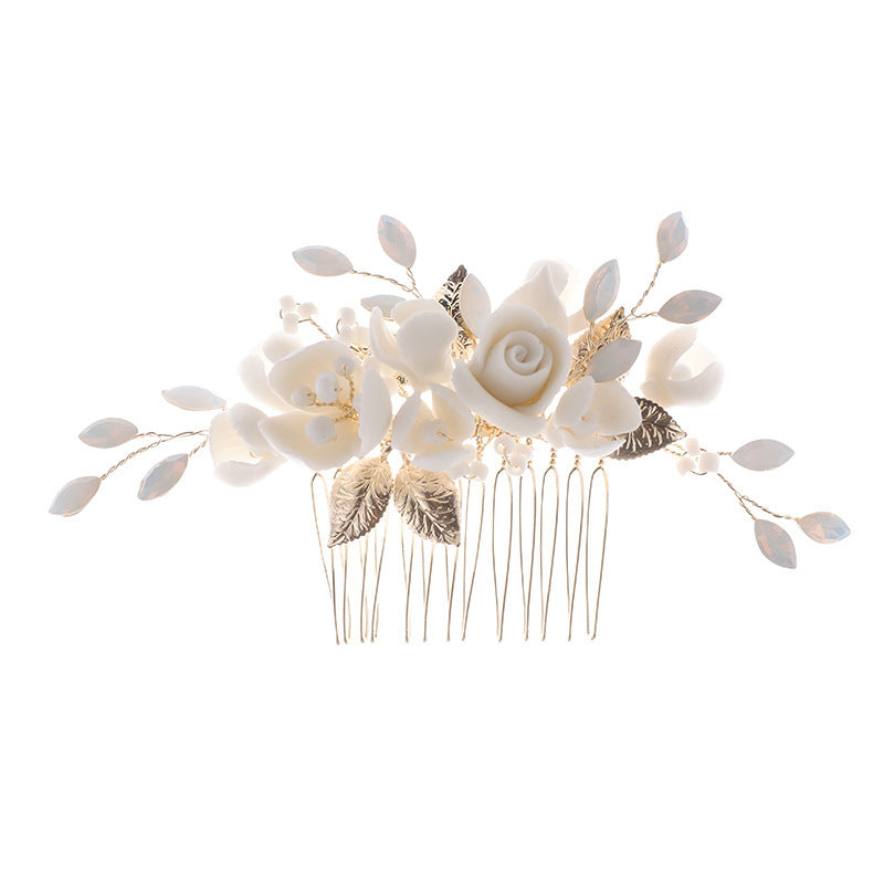 Bijoux de coiffure mariage faits main – Style romantique