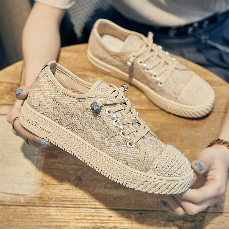 Baskets Respirantes à Enfilage Facile – Style Perlé