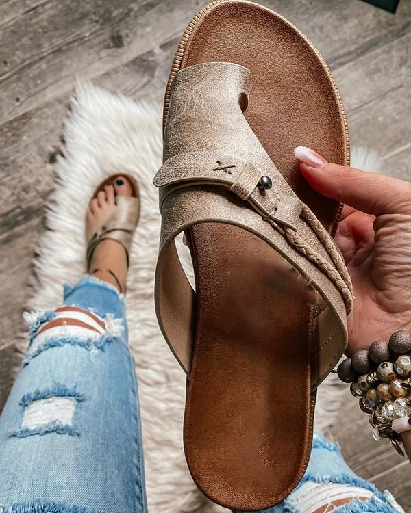 Mules Femme Casual – Flip Flop Mode Talon Bas.