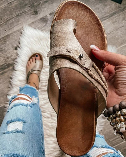 Mules Femme Casual – Flip Flop Mode Talon Bas.