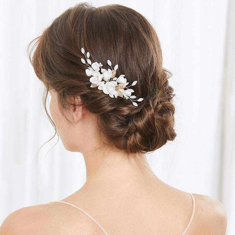Bijoux de coiffure mariage faits main – Style romantique