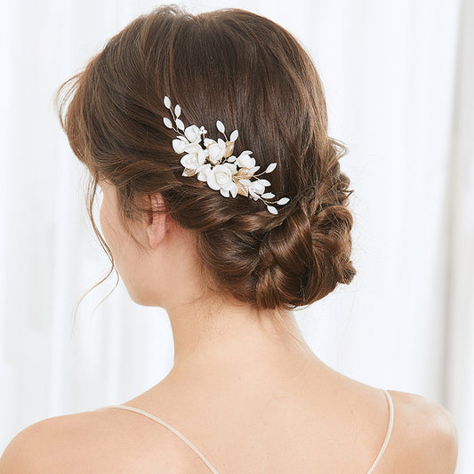 Bijoux de coiffure mariage faits main – Style romantique