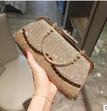 Pochette de Soirée Strass – Élégance Chic & Format Compact
