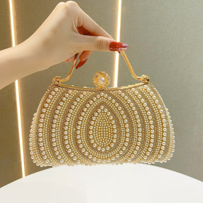 Sac à Main Épaule Perles & Strass – Élégance Brillante