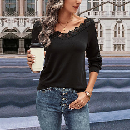 Top Femme Dentelle Élégante Chic