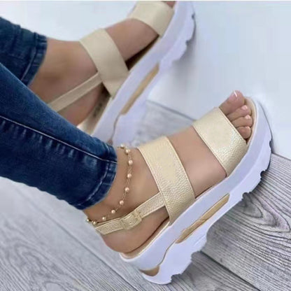 Sandales orthopédiques à Talon Compensé