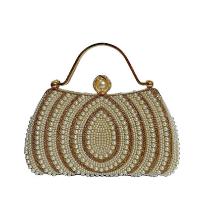 Sac à Main Épaule Perles & Strass – Élégance Brillante