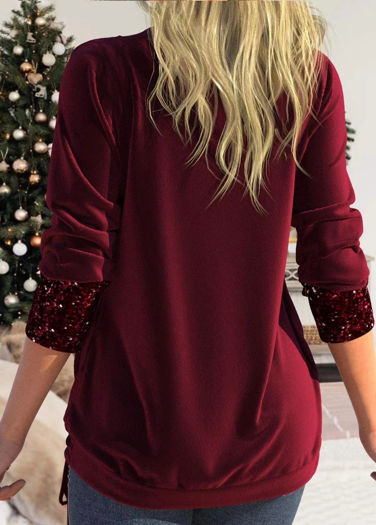T-shirt Femme Élégant Paillettes Chic