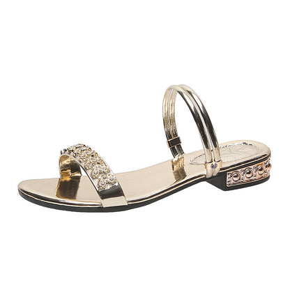 Sandales  Style Coréen à Strass