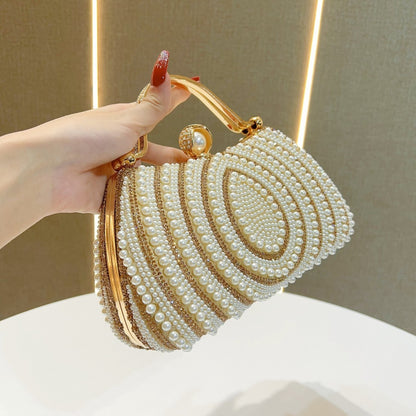 Sac à Main Épaule Perles & Strass – Élégance Brillante