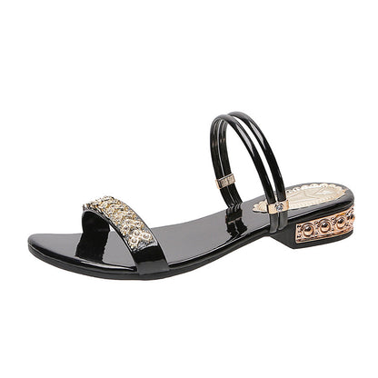 Sandales  Style Coréen à Strass