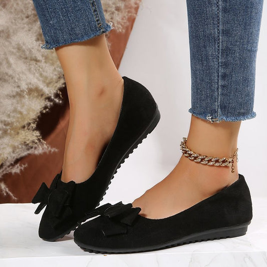 Mocassins Plats à Nœud Chic – Mode Féminine Confortable

