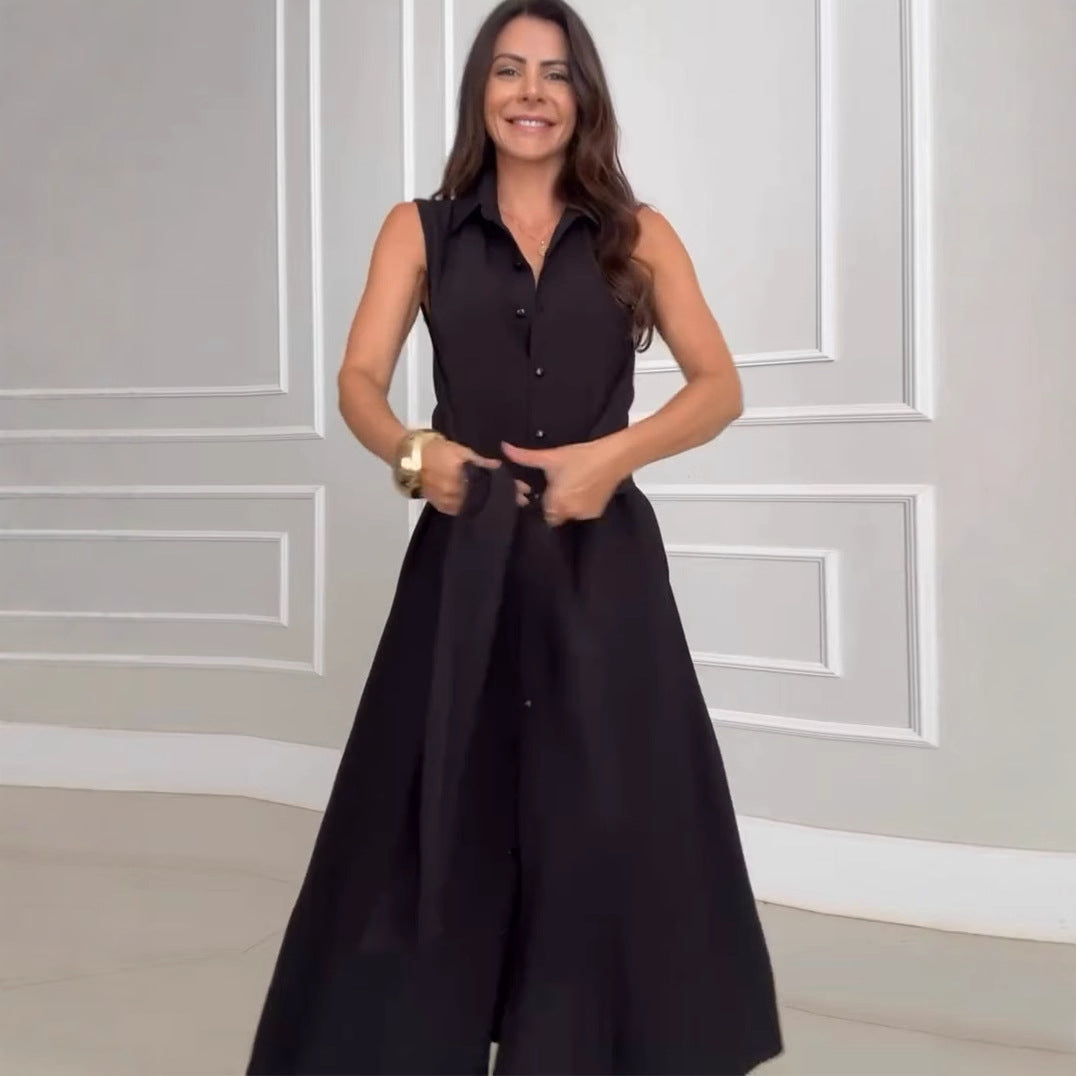 Robe femme col V – Coupe cintrée taille

