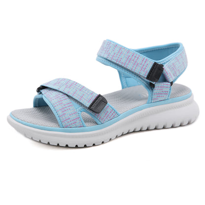 Sandales Compensées Style Preppy