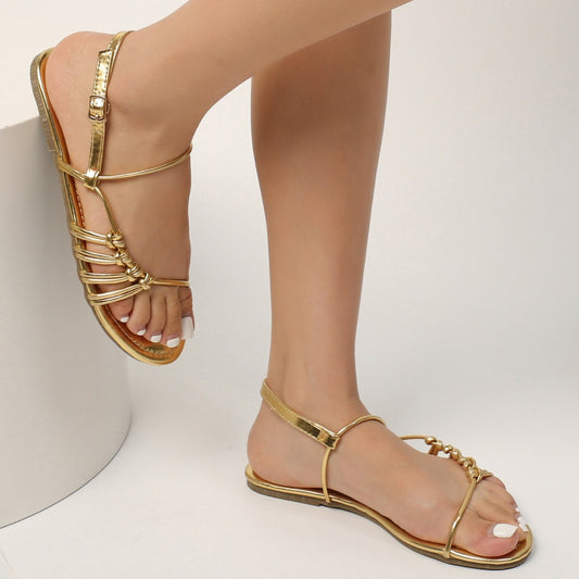 Sandales  Bout Carré – Style Européen Chic & Minimaliste