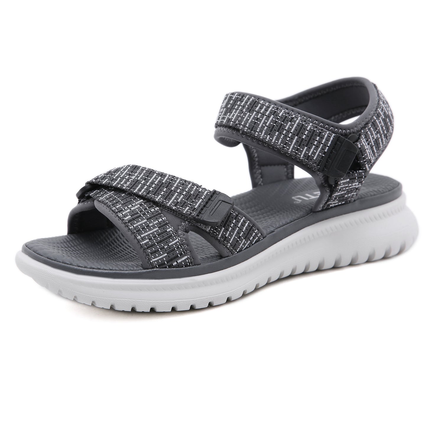 Sandales Compensées Style Preppy