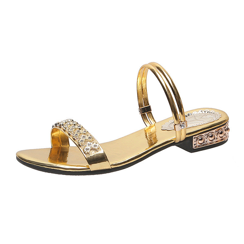 Sandales  Style Coréen à Strass