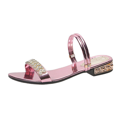 Sandales  Style Coréen à Strass
