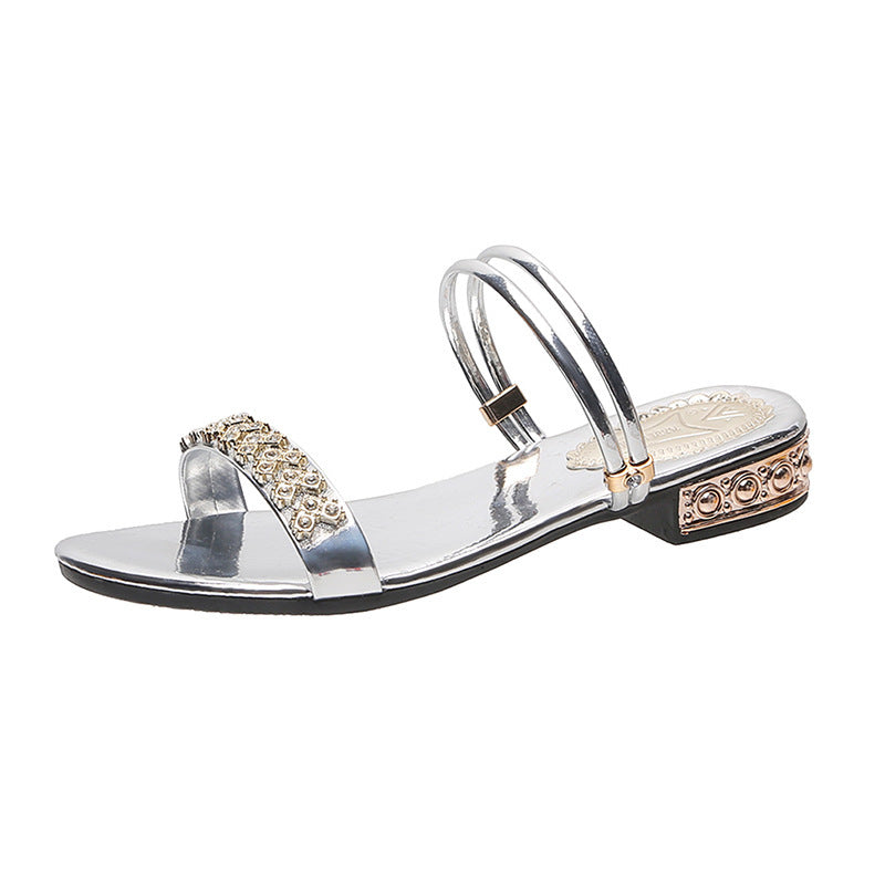 Sandales  Style Coréen à Strass